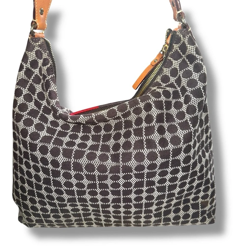 kate spade Black & Red Patterned Hobo Shoulder Bag